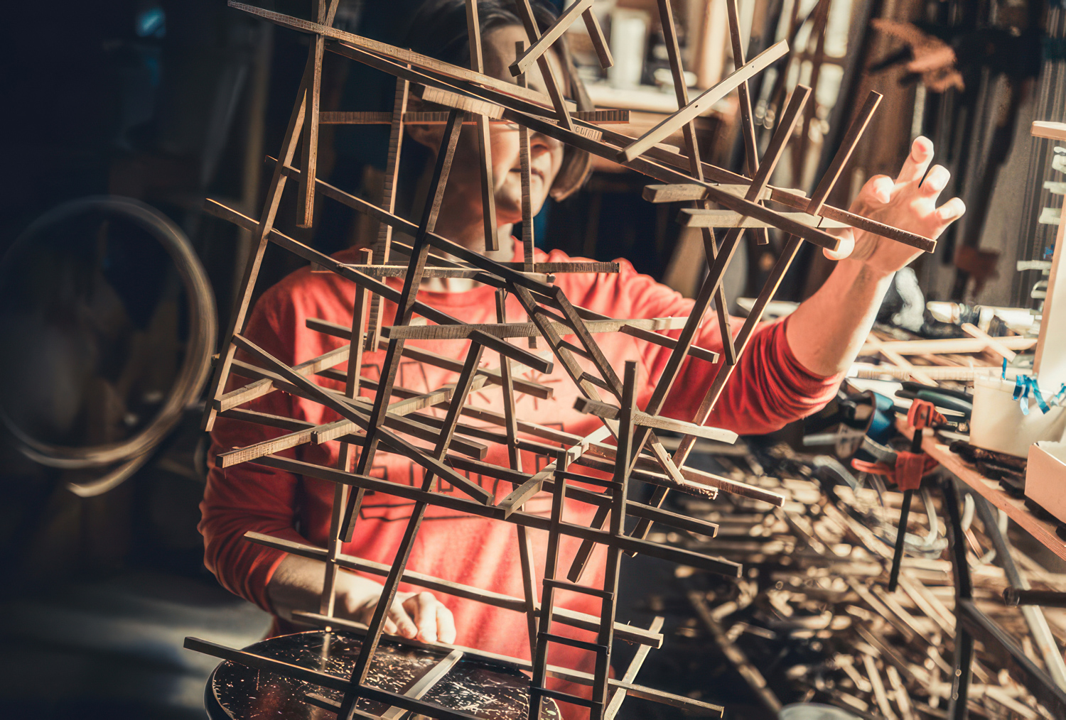Fly Freeman in her studio.